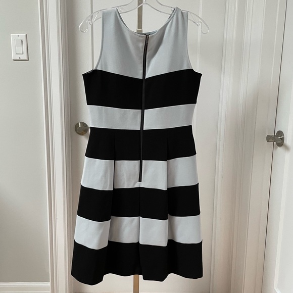 LOFT Striped Ponte Knit Dress - Picture 3 of 7